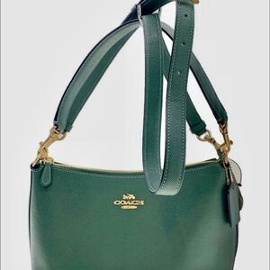 Coach Forest Green/Everglade Leather Shoulder Bag